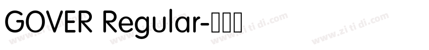 GOVER Regular字体转换